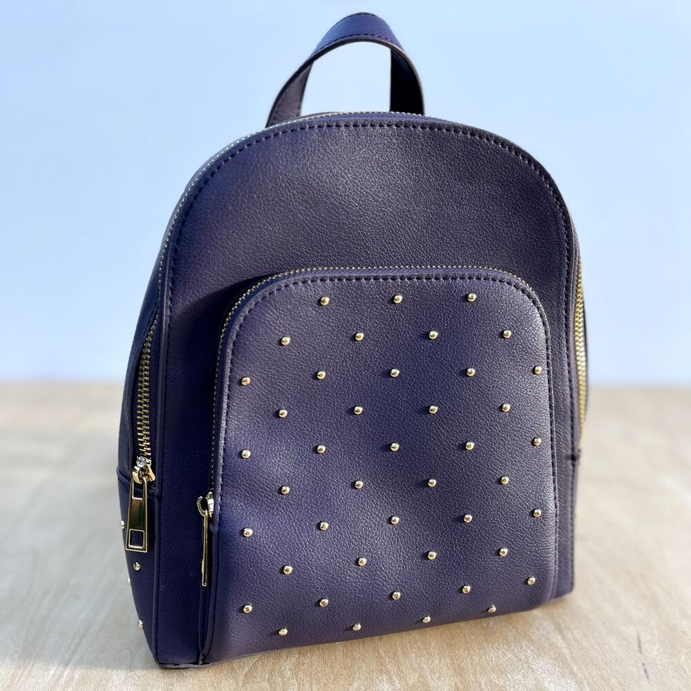 Cynthia Rowley Purple Quilted Mini Backpack Travel Luxury Chic Compact